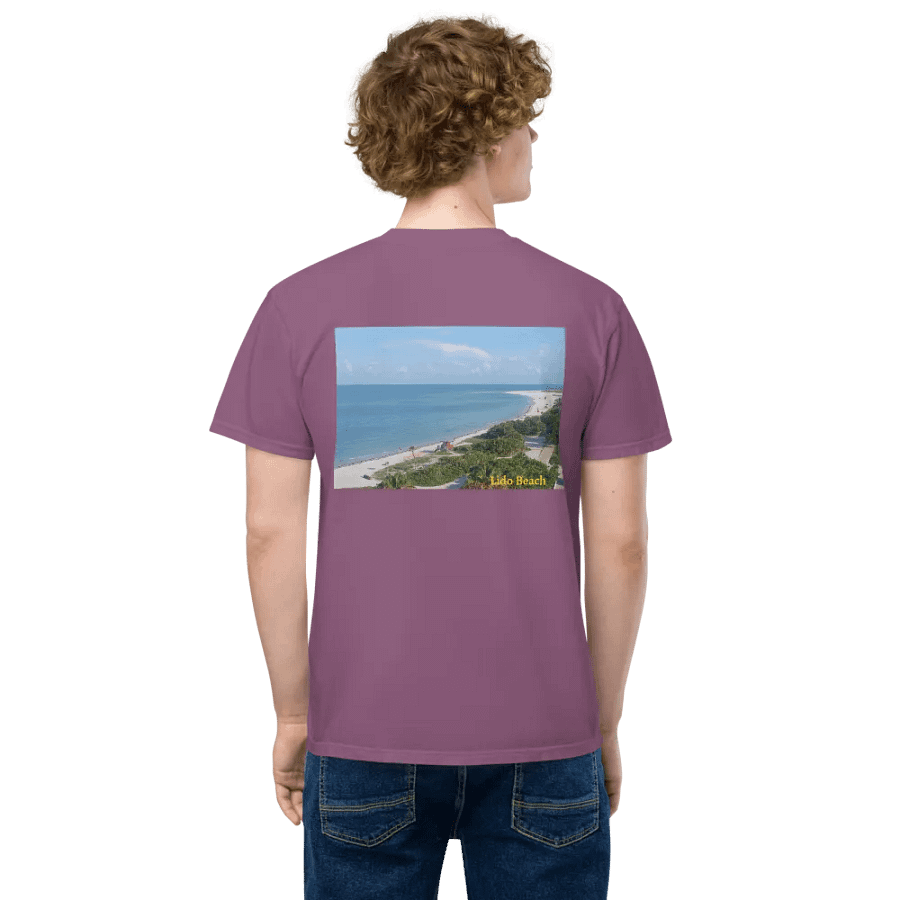 "Lido" Beach Pocket Tee Front & Back product image (3)