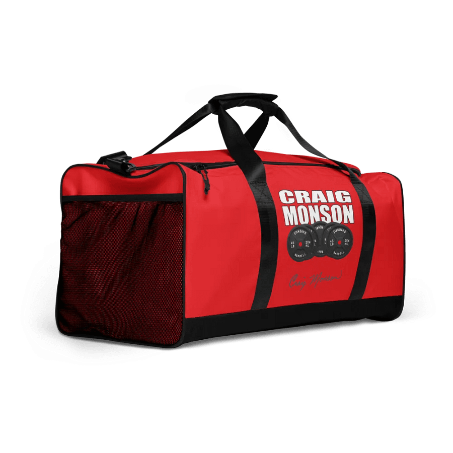 Craig Monson Barbell Signature Collection Red Gym Bag product image (2)