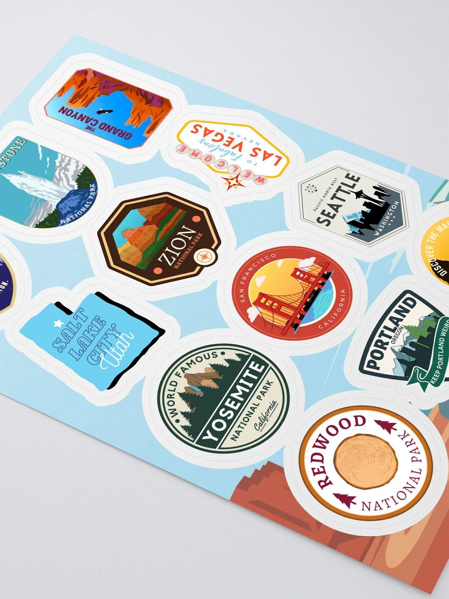 West Coast Road Trip Sticker Sheet product image (3)