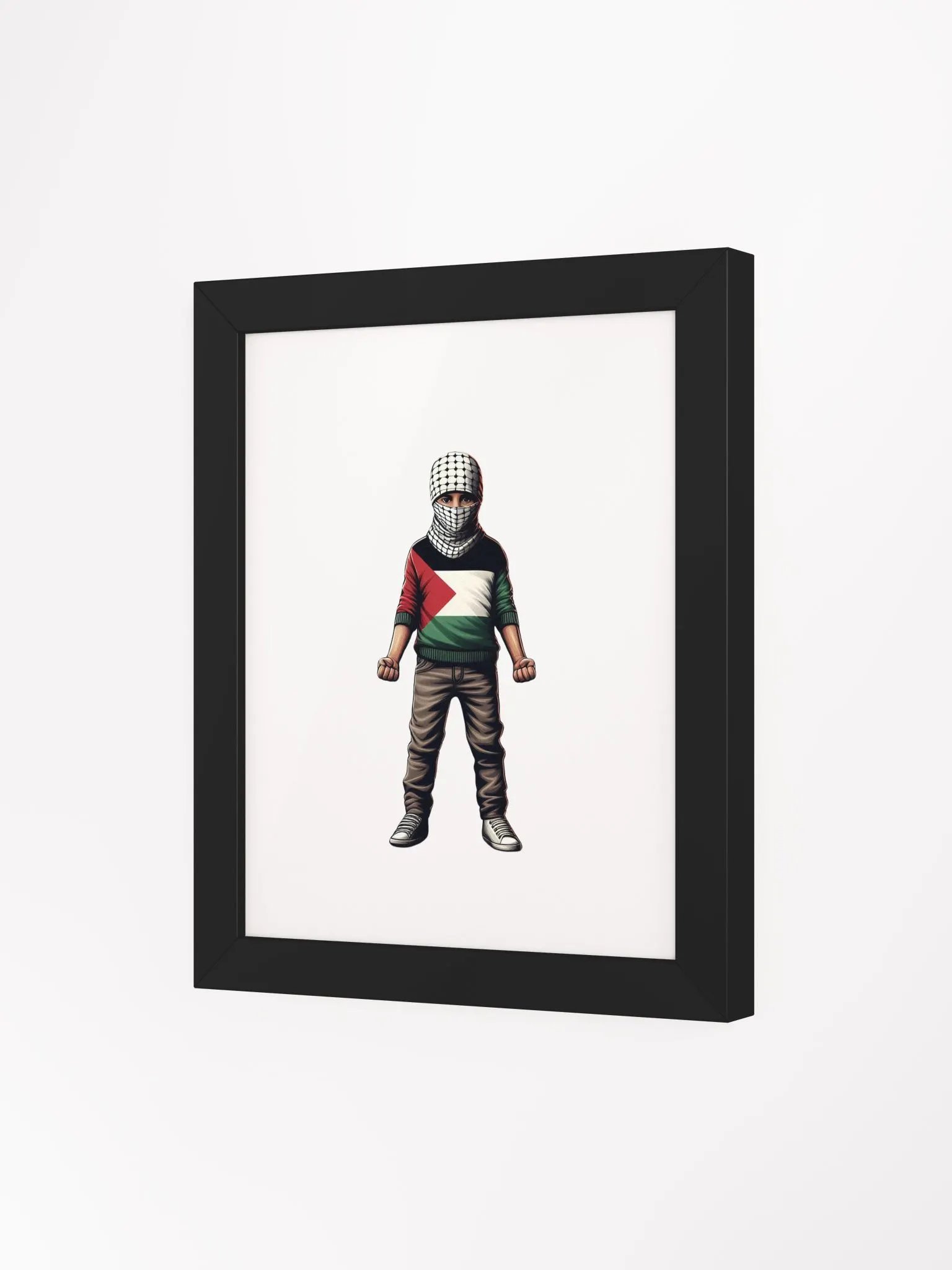 Framed High-Quality Matte Poster (in) | AI Design FREE PALETINA product image (3)