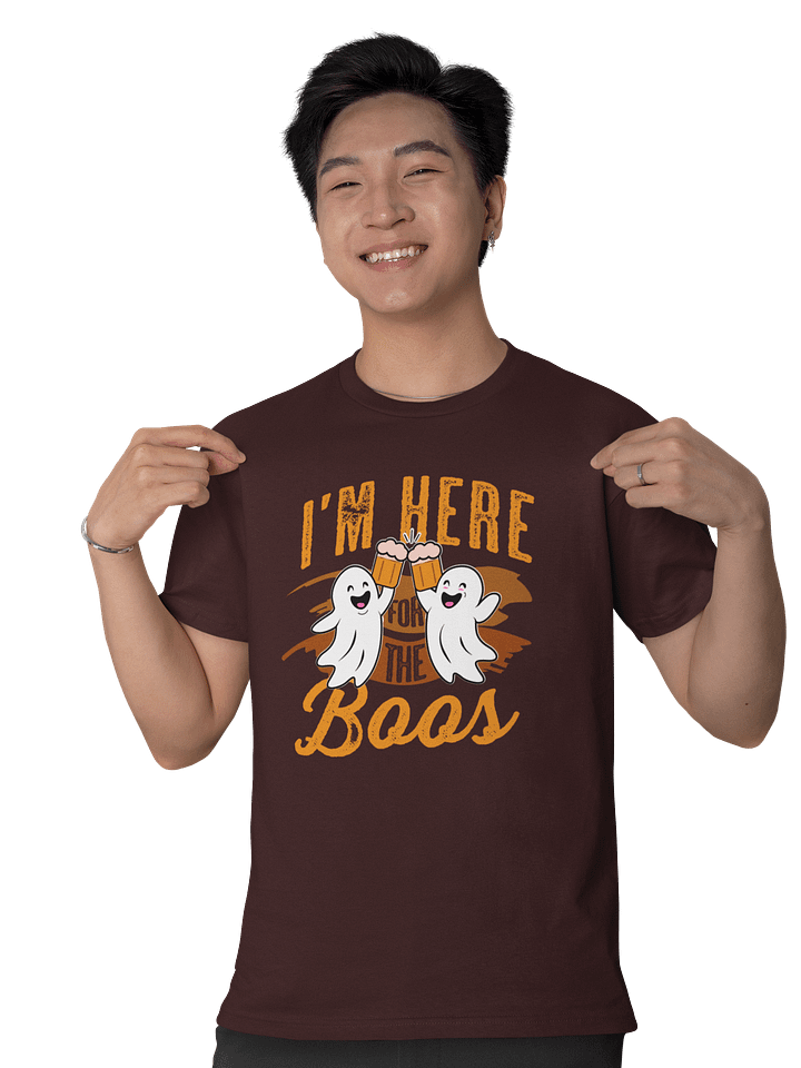 I’m Here for the Boos – Funny Beer Ghost Halloween T-Shirt product image (14)