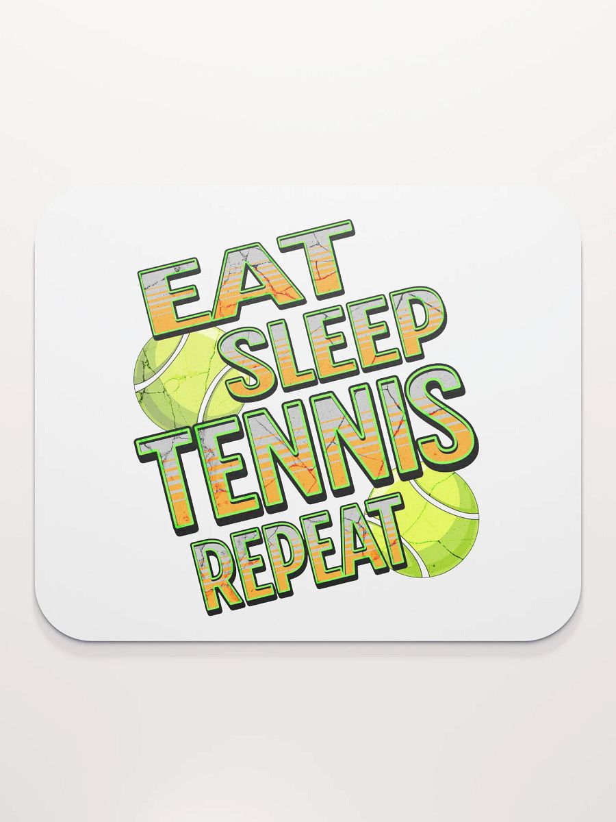 Eat Sleep Tennis Repeat Angle Ball Blast Mouse Pad product image (1)