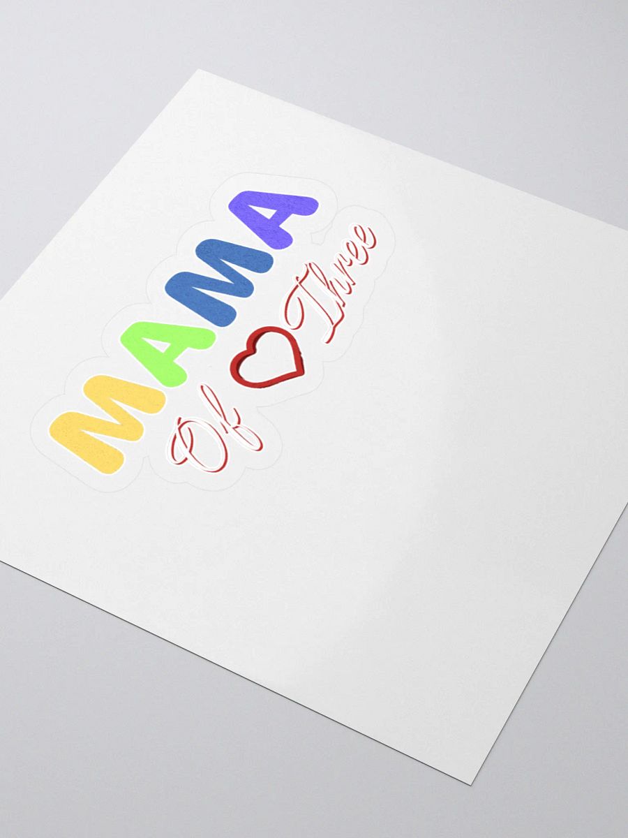 Mama of Three - Loving Family Design Sticker product image (3)