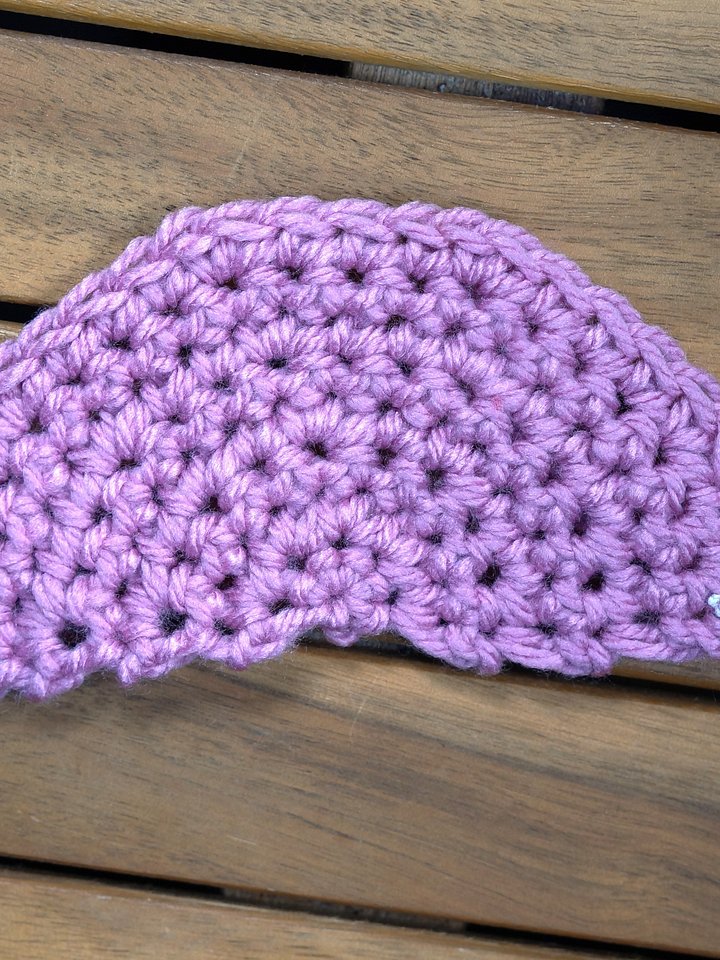 Single crochet semi circle pdf pattern product image (1)