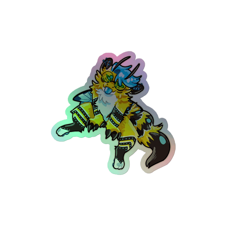 Hammy Blep sticker :3 (HOLOGRAPHIC) product image (2)