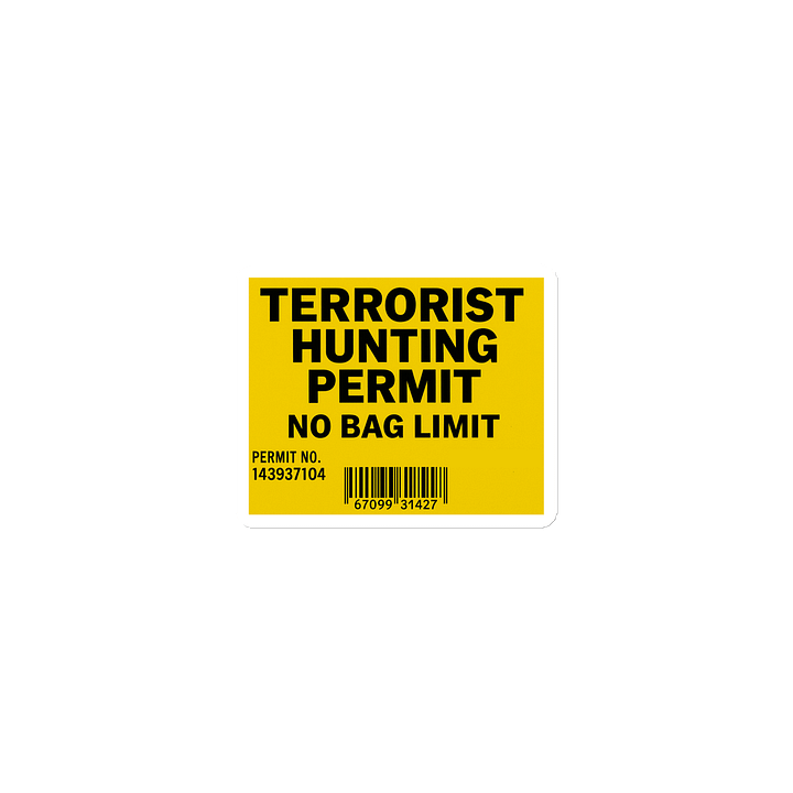 T HUNTING PERMIT MAGNET product image (1)