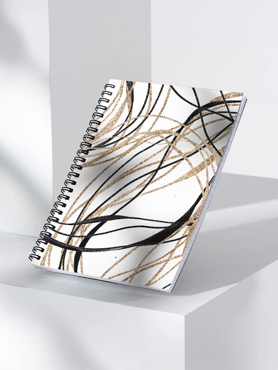 Swirls Line Art Spiral Notebook product image (3)