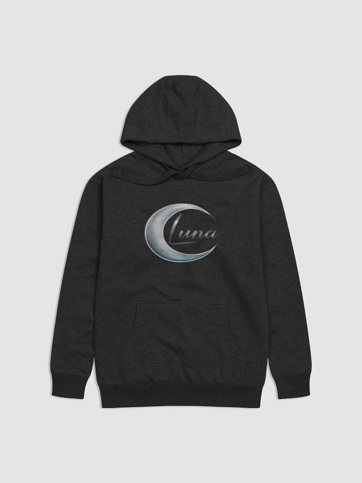 Lustrous Luna Unisex Hoodie - Metallic Crescent Moon - TDSMusic product image (1)