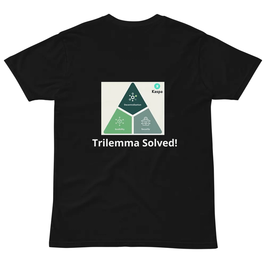 Kaspa Trilemma Solved Logo Premium Quality (unisex) product image (10)