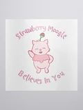 Strawberry Moogle Believes In You stickers product image (1)