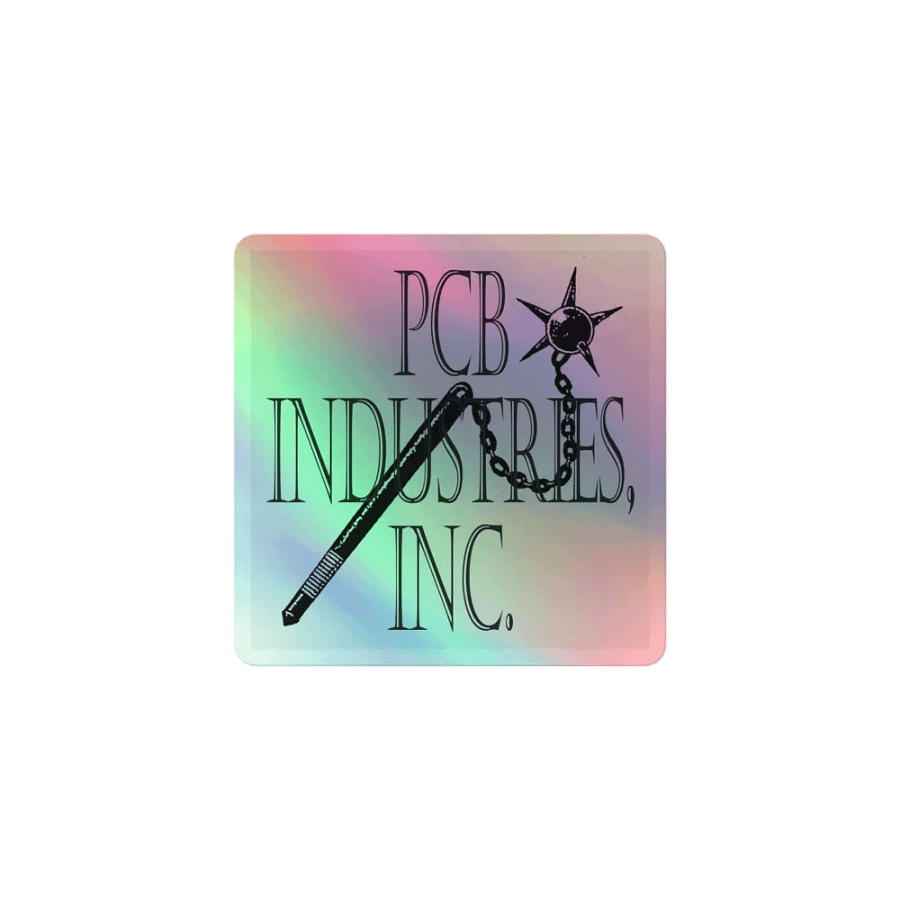 pcb industries holographic sticker (light) product image (1)