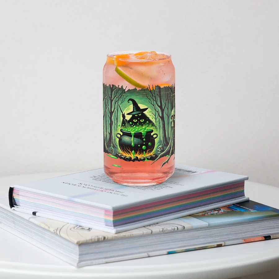 Cauldron Monster Halloween Brew Glass (Distressed Look) product image (4)