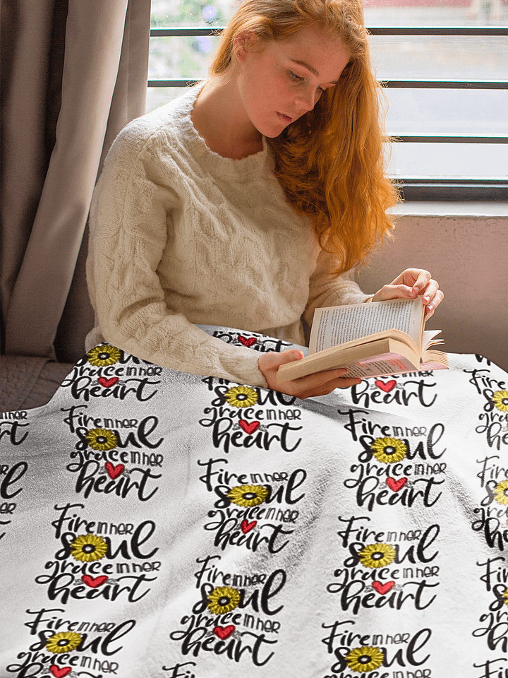 Fire In Her Soul Blanket product image (1)