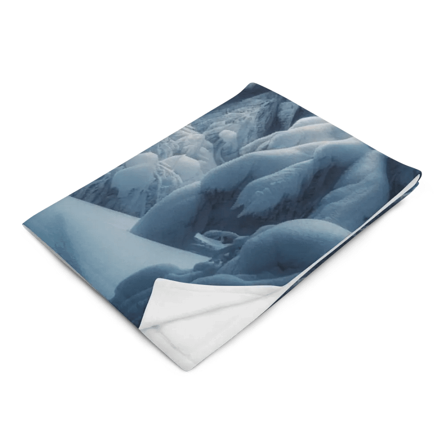 Snowy Forest Trees Throw Blanket product image (4)