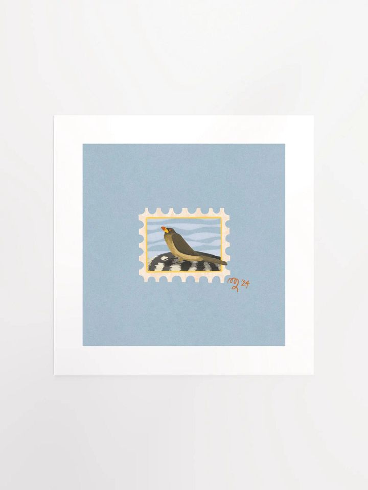 Oxpecker Stamp Print – Birbfest 2024 product image (2)