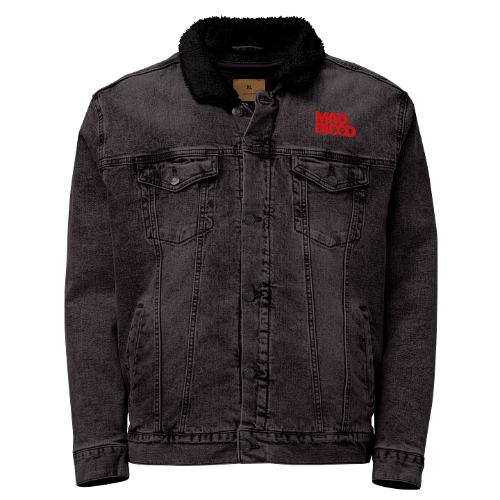 Mad Blood Simple Logo Sherpa Denim Jacket product image (1)