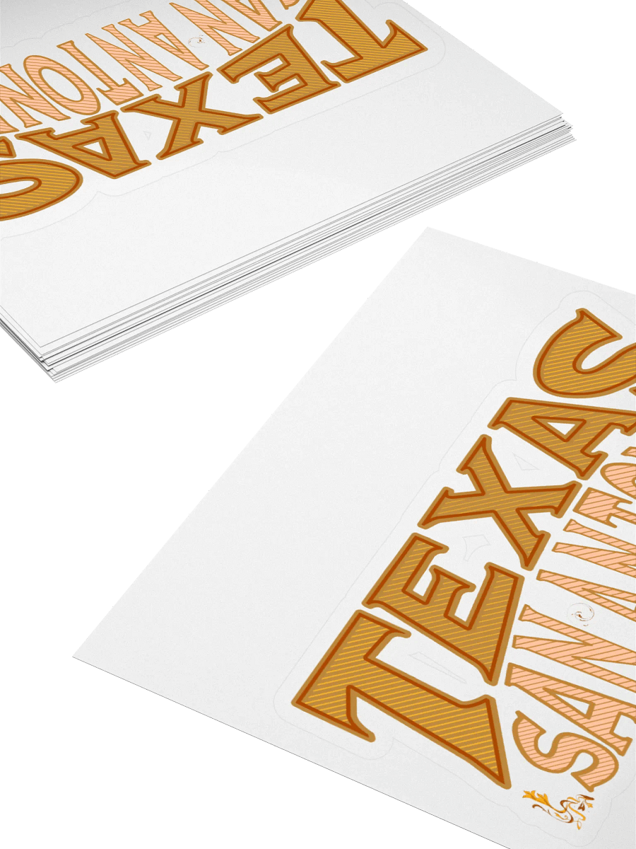Texas San Antonio Vibes Kiss Cut Sticker product image (3)