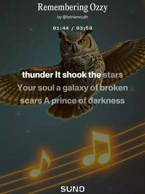 Remembering ozzy song full version on YouTube  https://youtu.be/m-V5dlgYRi k#Suno #fyp #viral #rip #ozzyosbourne #ai #music 