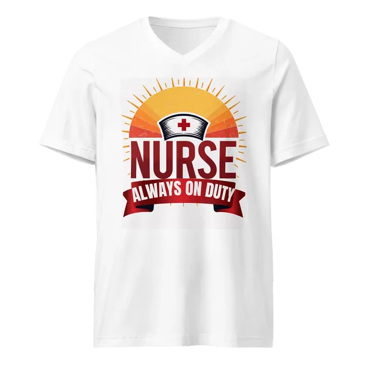 Sunburst Nurse Always On Duty V-neck tee product image (1)