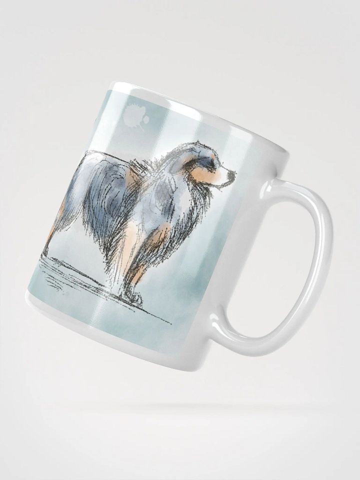 Hand Drawn Aussie Love White Glossy Mug product image (6)