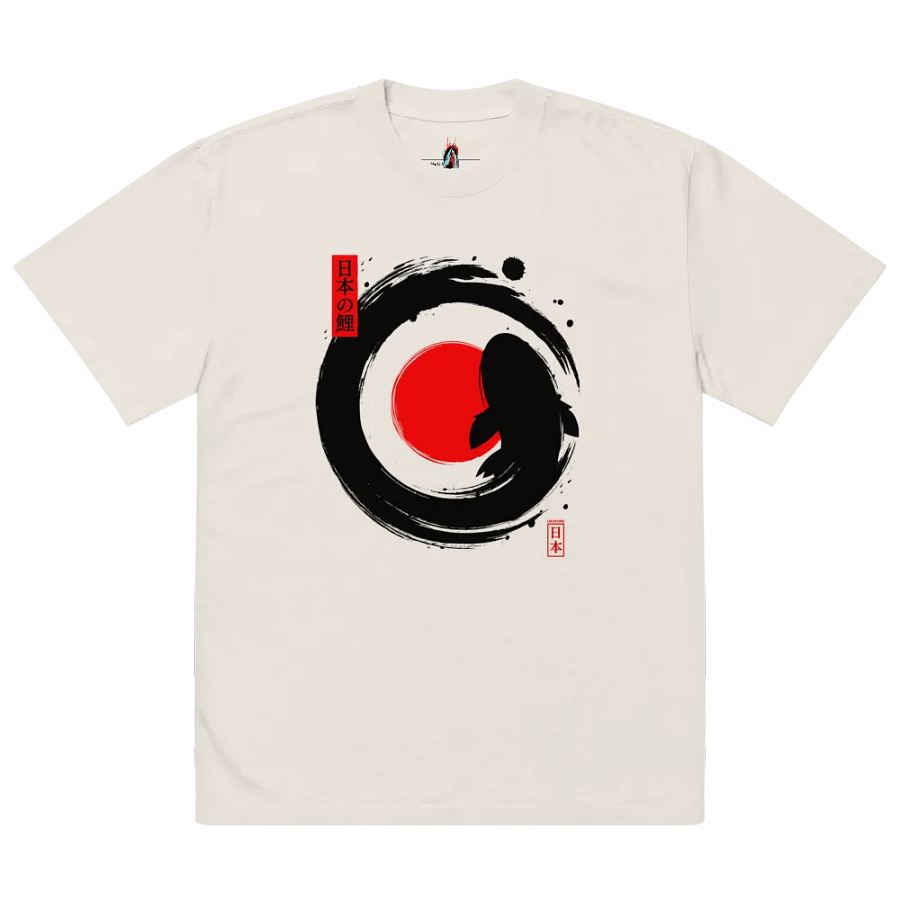 Black Koi Japanese Enso Ink - Oversized Tee product image (4)