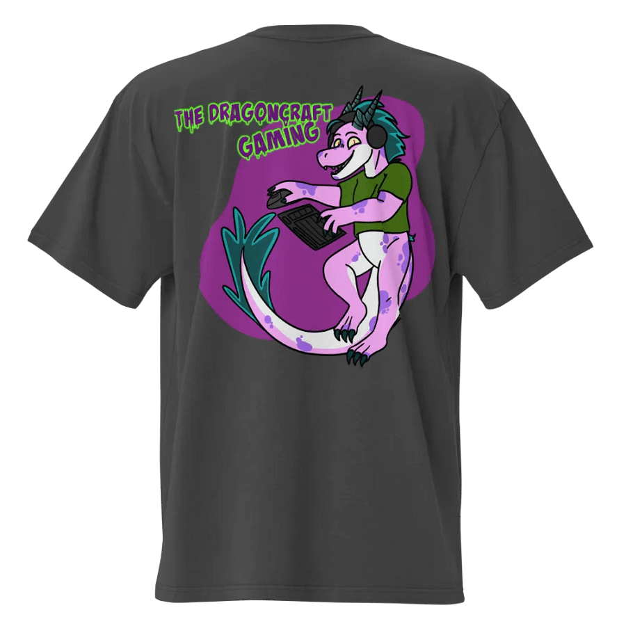 Dragoncraft Gaming Oversized Faded Tee product image (5)