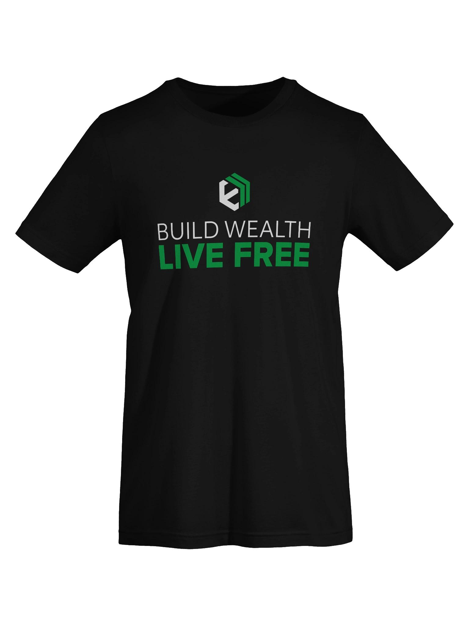 E-Estate “Build Wealth. Live Free.” Lifestyle Tee (Unisex) product image (7)
