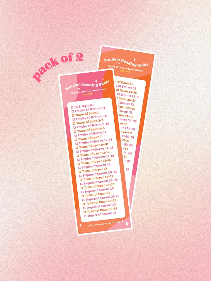 Tandem Read Bookmark Set (con + lauren's version) product image (1)