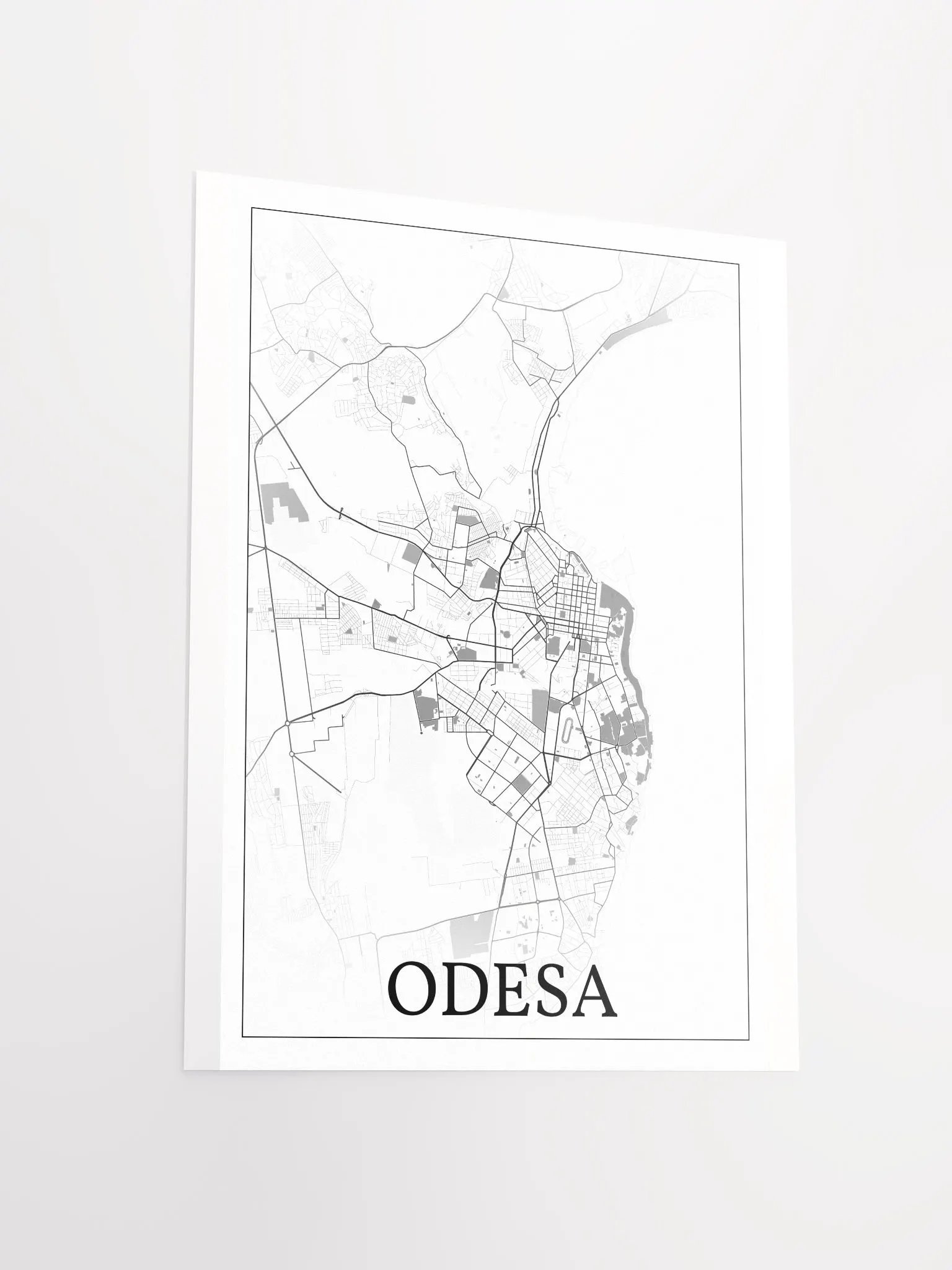 Odesa, Ukraine, city map print product image (13)