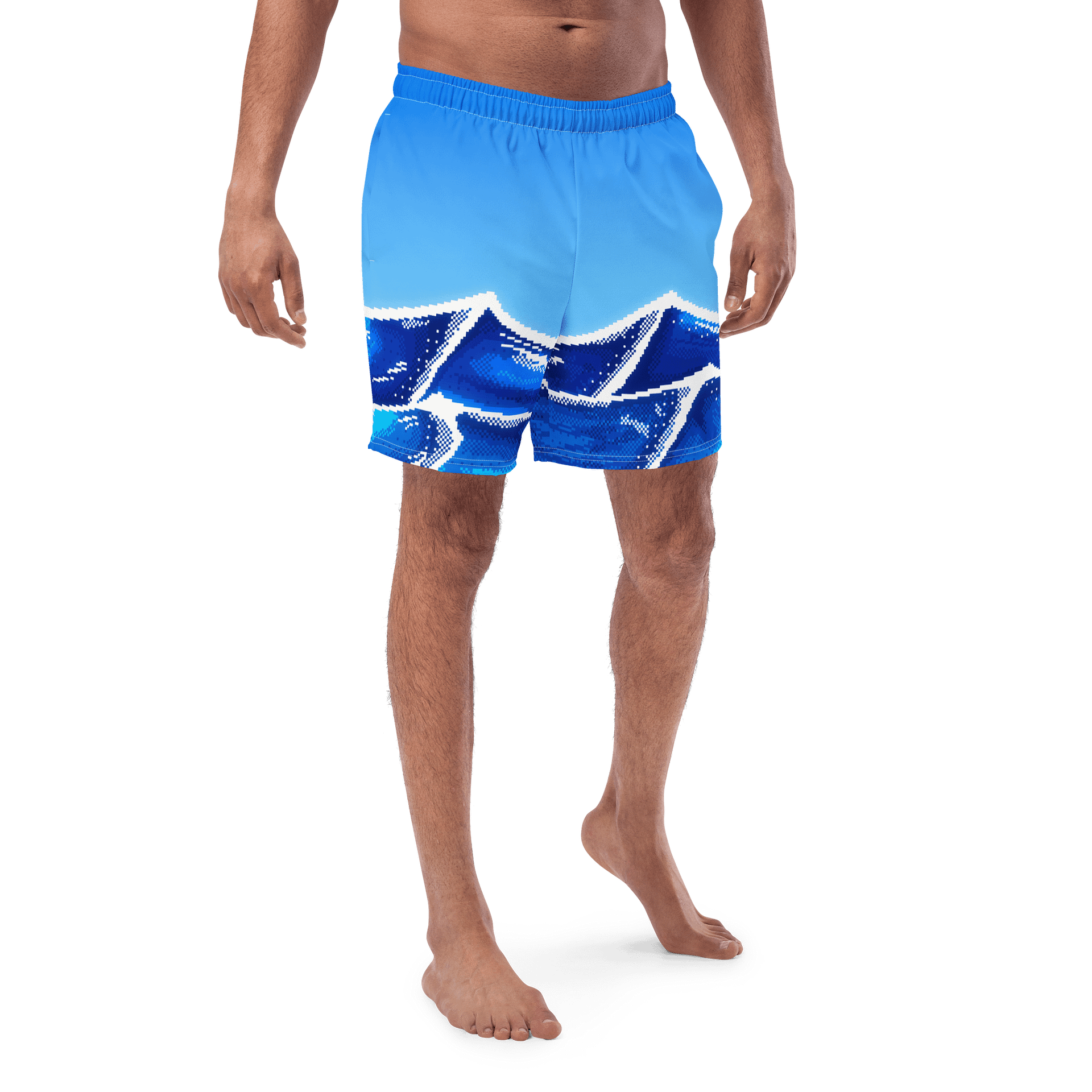Pixel Ocean Swim Trunks product image (1)