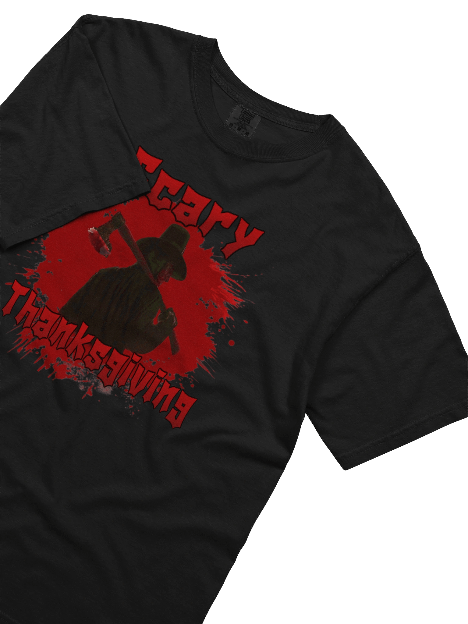 Scary Thanksgiving Axe Blood Splatter T-Shirt product image (33)