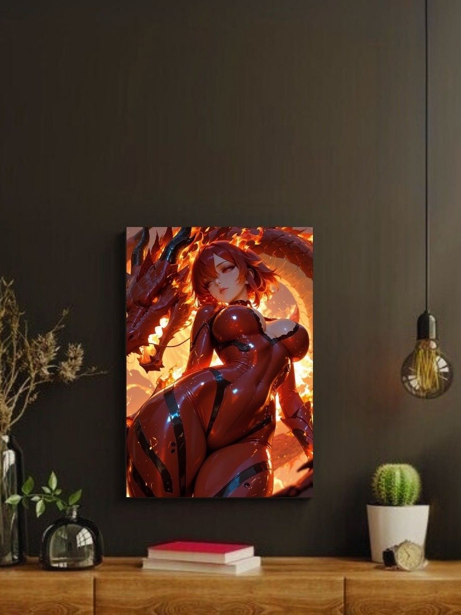 Inferno Siren Emberblade – 8x10 Metal Print product image (2)