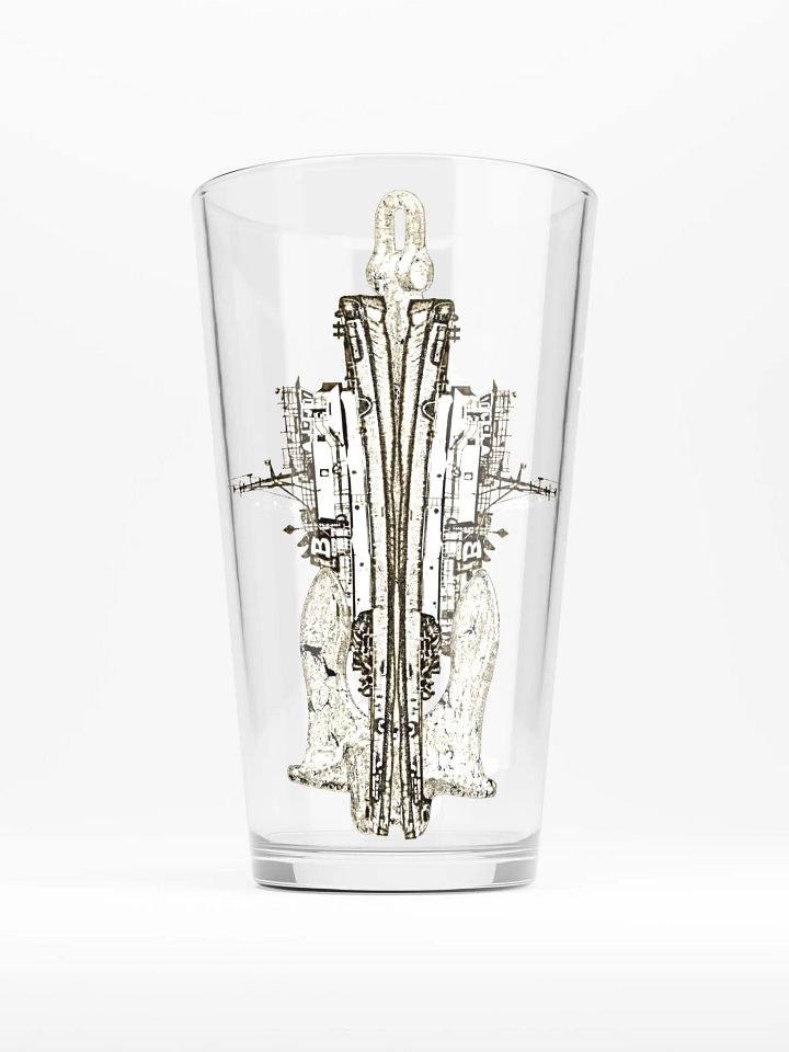 Mirrored Richard Brusco & Ancher 16oz Pint Glass product image (1)