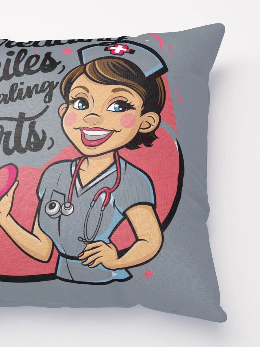 Spreading Smiles Healing Hearts Nurse Pillow product image (3)