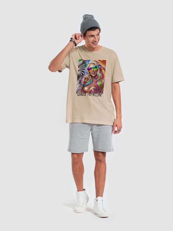 DISCO BLONDIE - DANCE MEMECOIN - PREMIUM TEE - TAN product image (1)