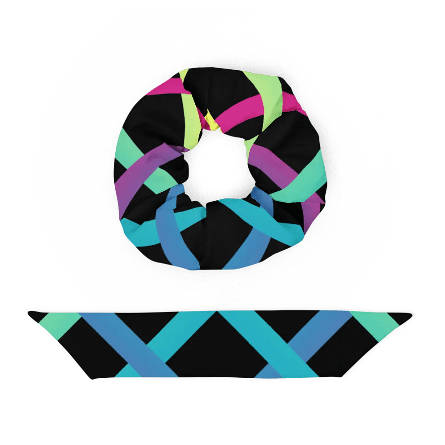 Vibrant Grid All-Over Print Scrunchie product image (4)