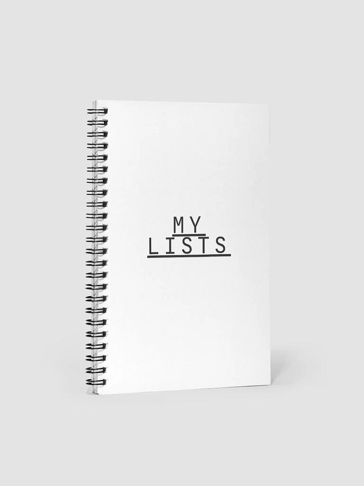 MY LISTS Spiral Notebook product image (1)