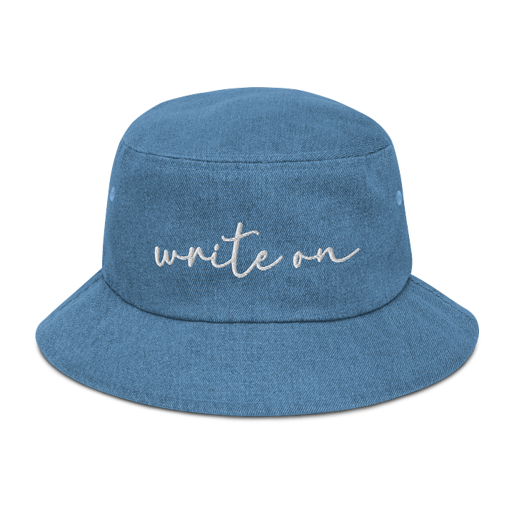 Write On Denim Bucket Hat product image (9)