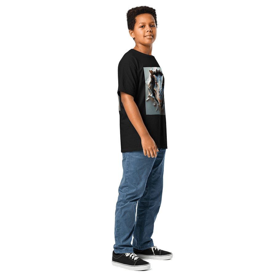 Ferocious Raptor Breakthrough – 3D Dinosaur Illusion Design product image (3)