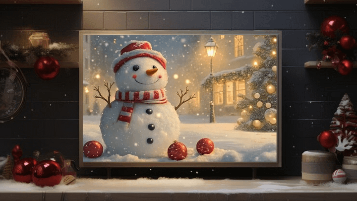 The Snowman’s Festive Wonderland Christmas in the Village - Frame TV V product image (2)