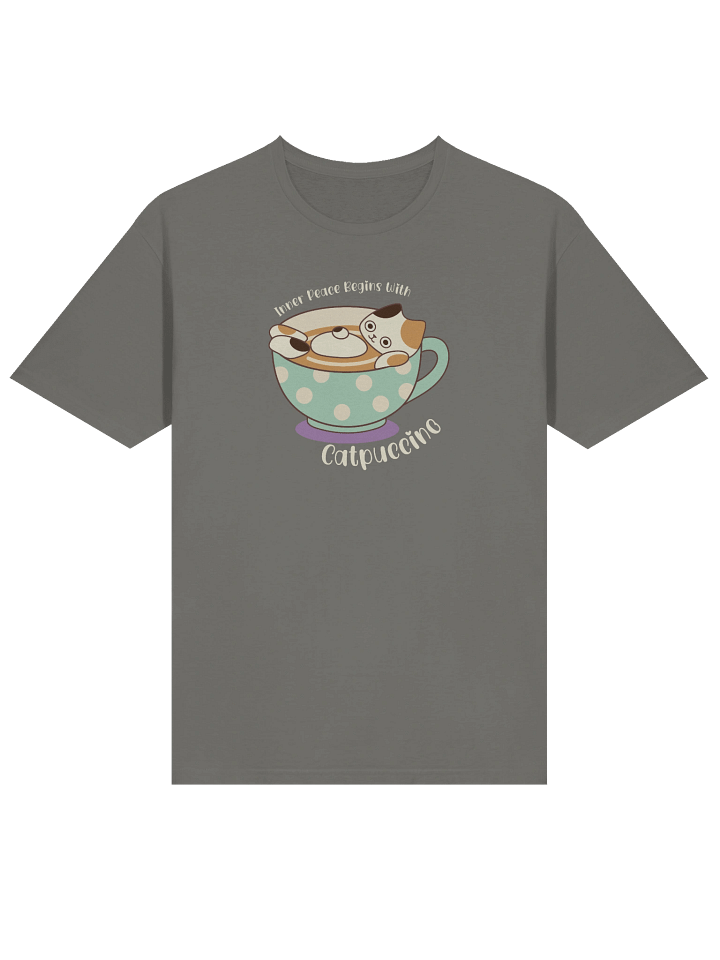 Catpuccino Cat - Unisex Adult Super Soft Lightweight T-shirt product image (13)