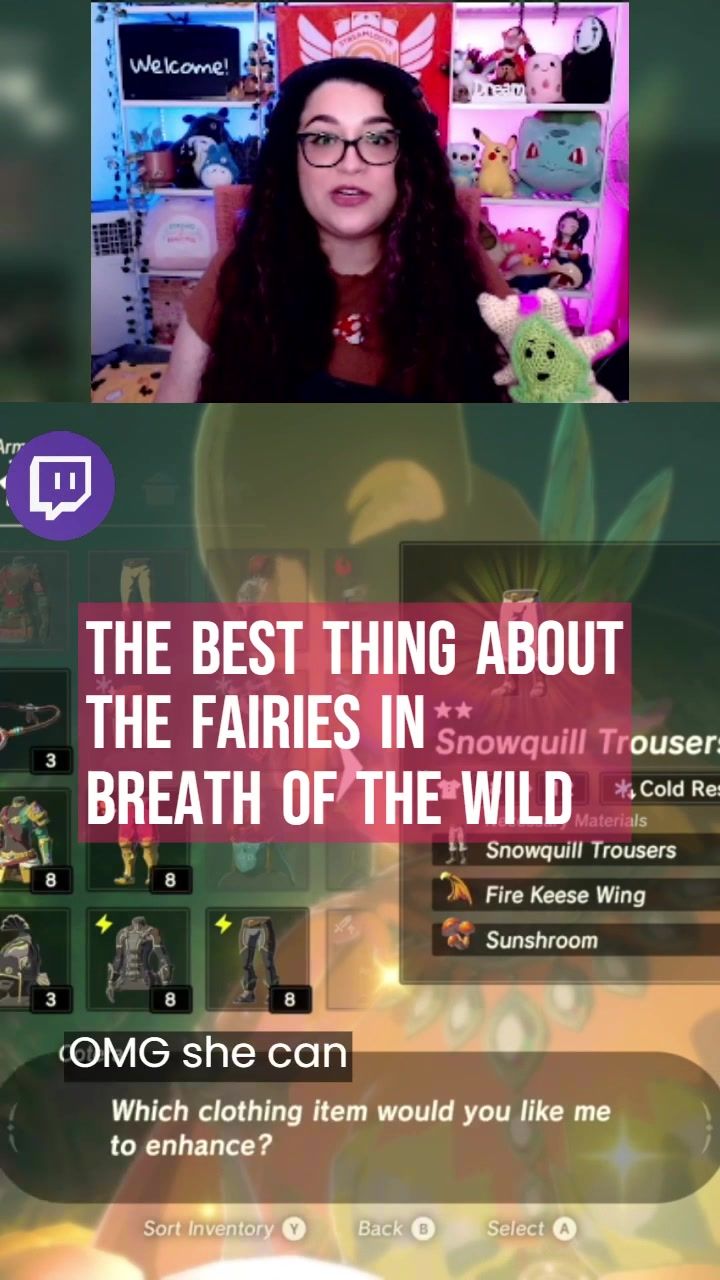 Fairies are the BEST 😍 who's your favorite? #breathofthewild #botw #zelda #fairy #fairies #botwclips #nintendogame #switchgame #cozygame 