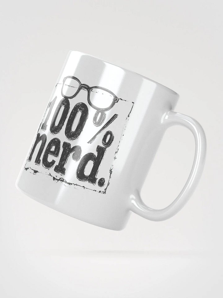 "100% Nerd." With Border. Coffee Mug product image (2)