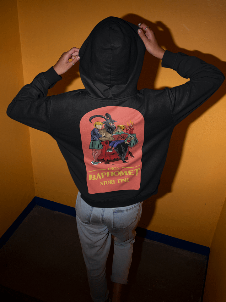 Uncle Baphomet Story Time - Pull over hoodie product image (1)