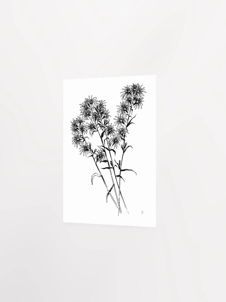 Monochrome Botanical Bliss Poster - Bouquet Flowers product image (2)