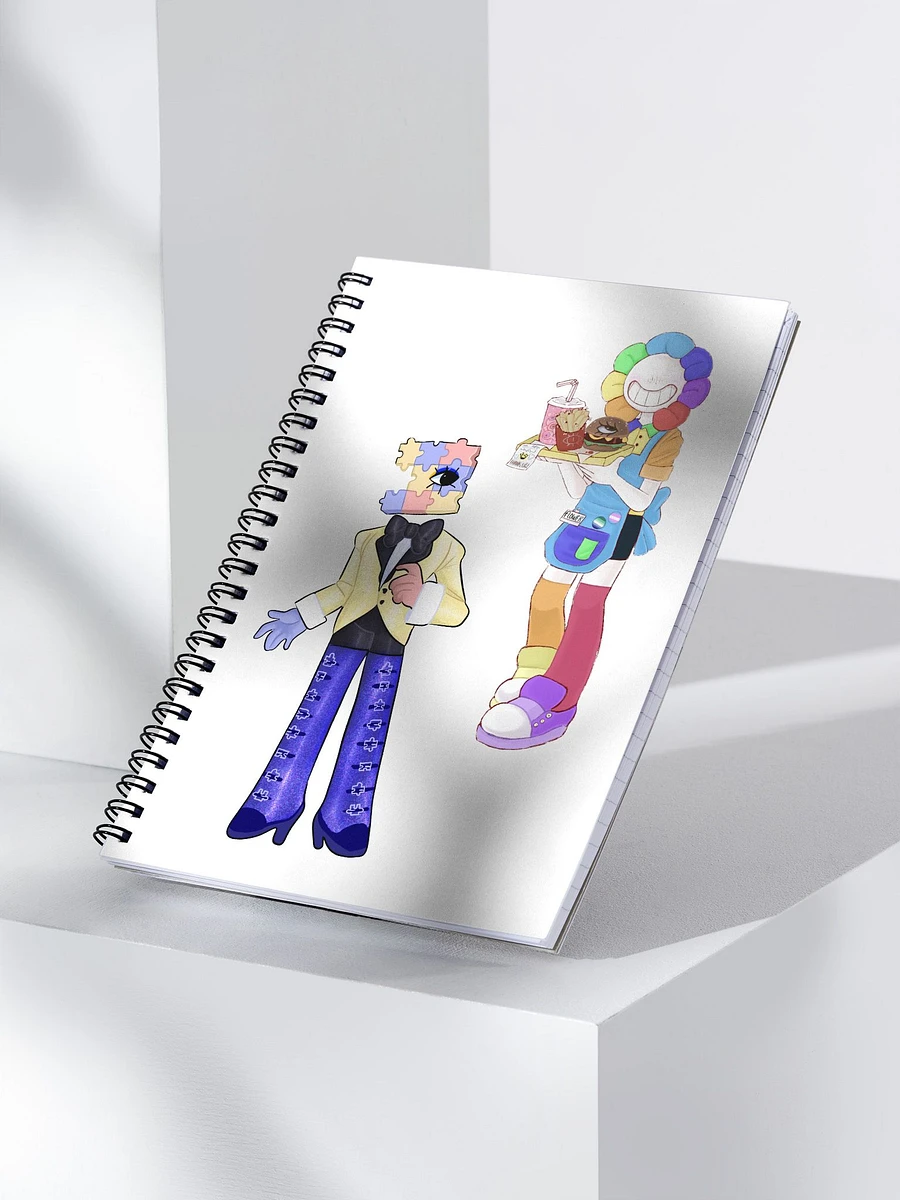 Flower and Jiggy Spiral Notebook product image (4)