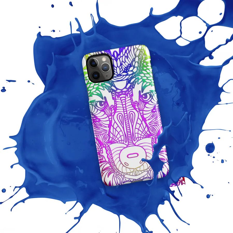 Wolf Head Purplish Mandala Phone Case product image (12)