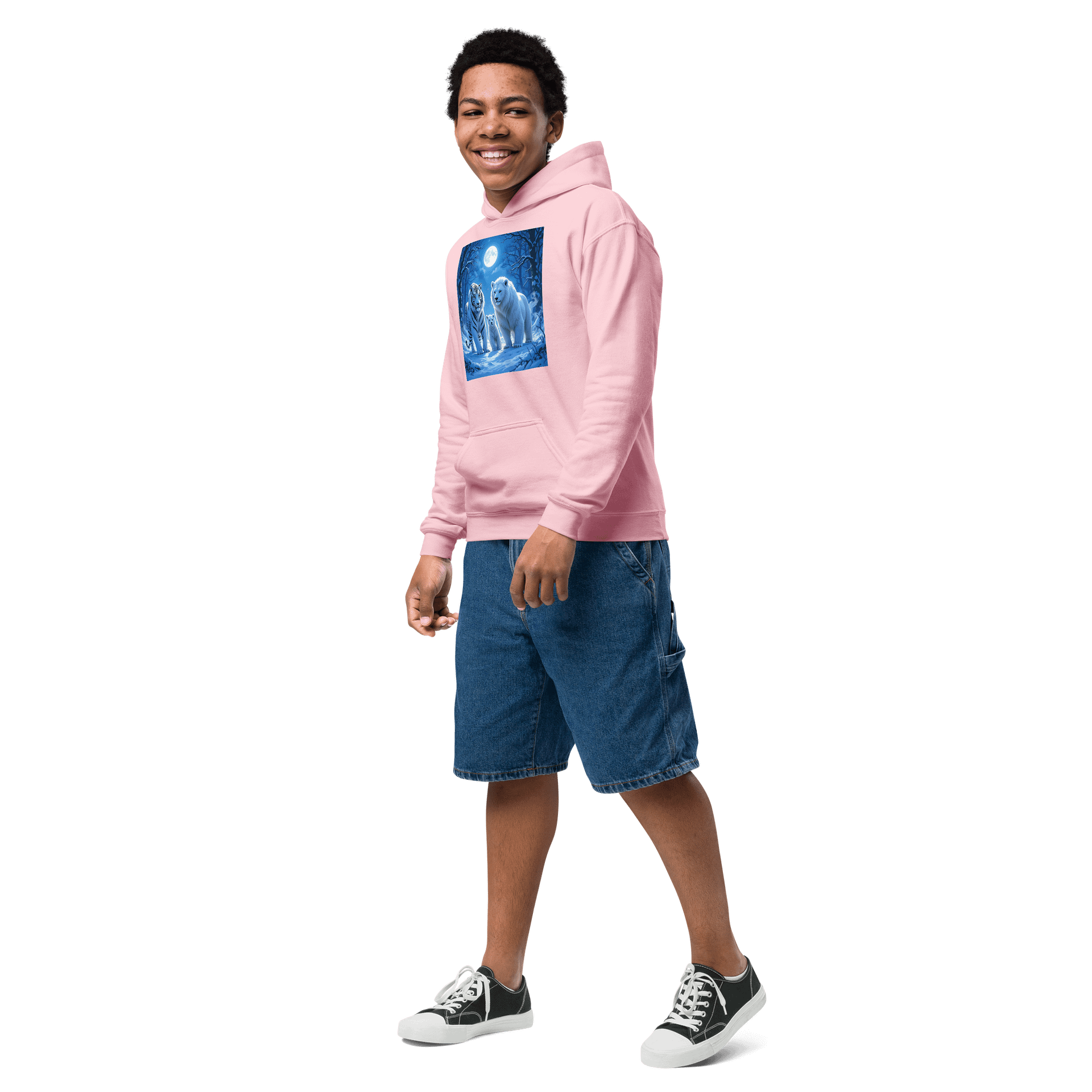 Moonlit Wildlife Youth Hoodie product image (3)