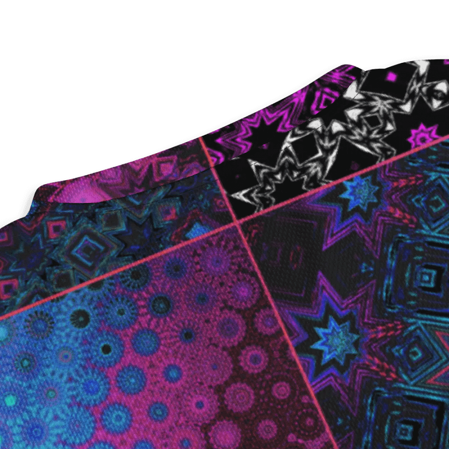 Patchwork Celebration Unisex V Neck Sports Jersey product image (5)