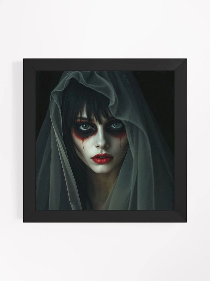 Veiled Gothic Beauty Framed Poster product image (5)